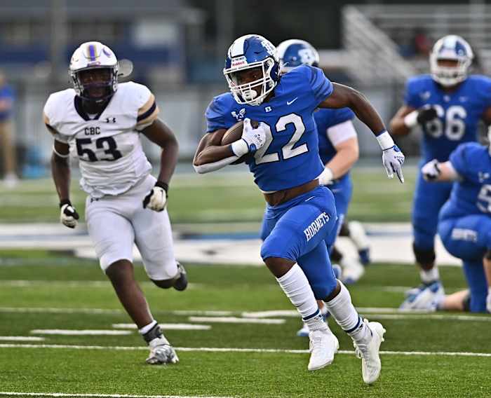 Bryant's Daniel Anderson ran for 80 yards and a touchdown coming off the bench. (Photo by Jimmy Jones)